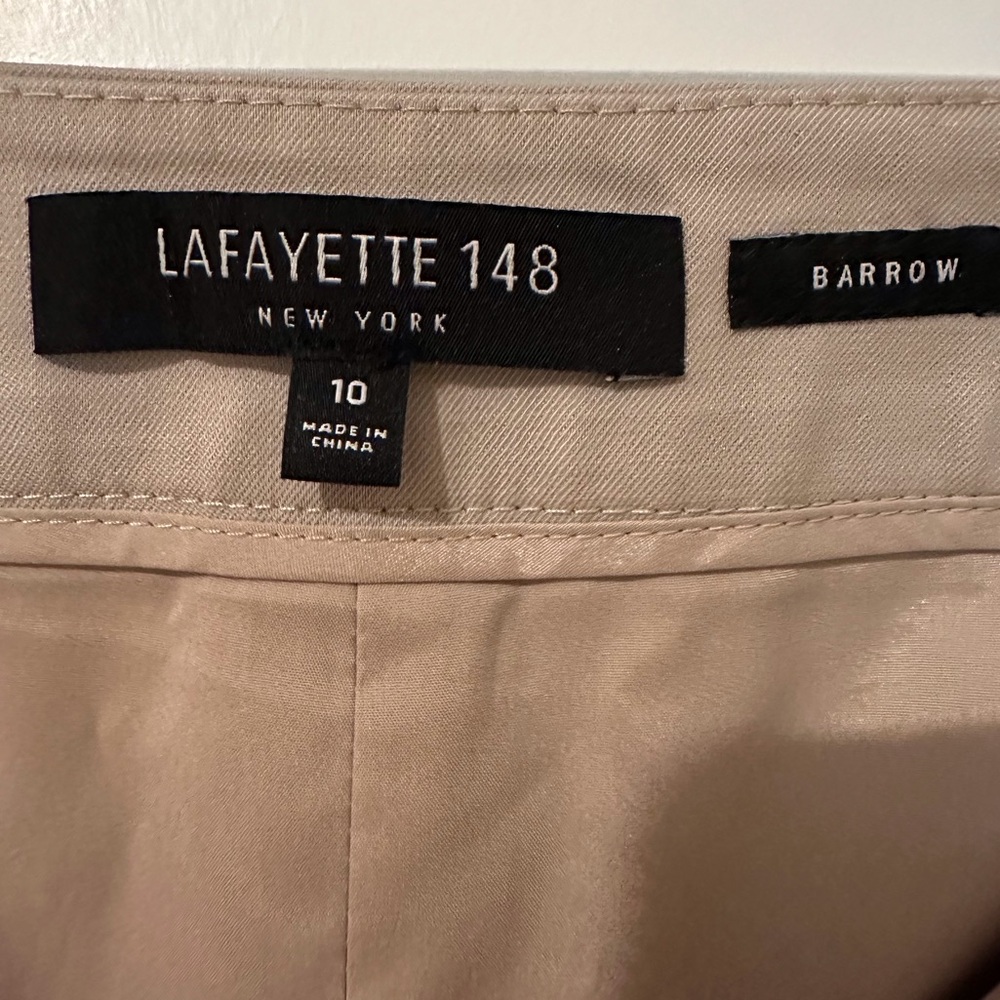 Lafayette 148 New York “Barrow” straight leg pants, size 10, fully lined.